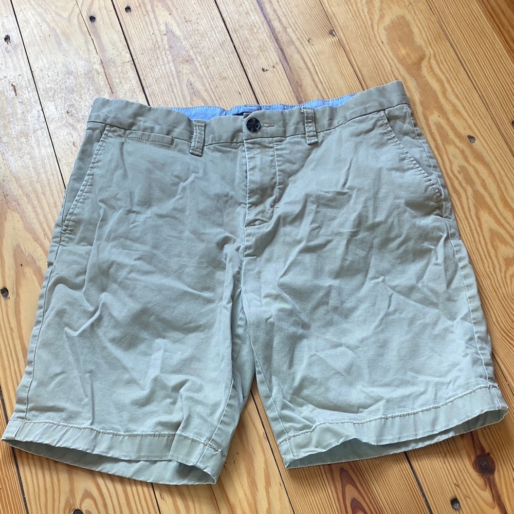 Tommy Hilfiger Khaki Flat Front Shorts
